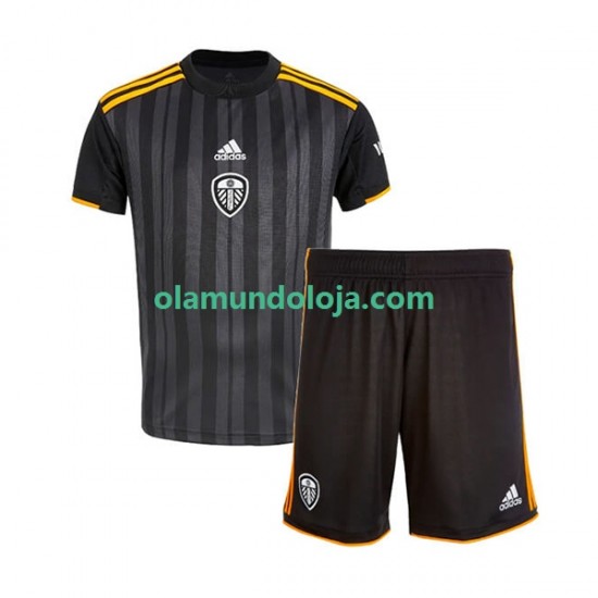 Camisola Leeds United Criança Equipamento Terceiro 2022-2023 Manga Curta